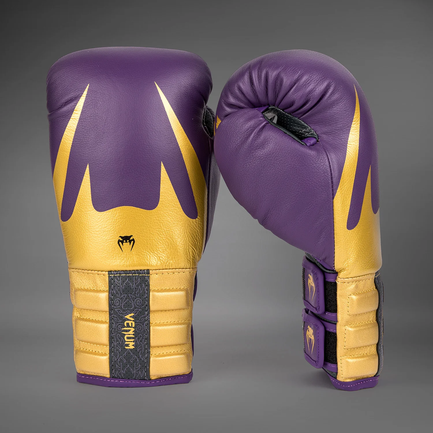 Venum Reverso Boxhandschuhe - Dunkellila/Gold - Image 2