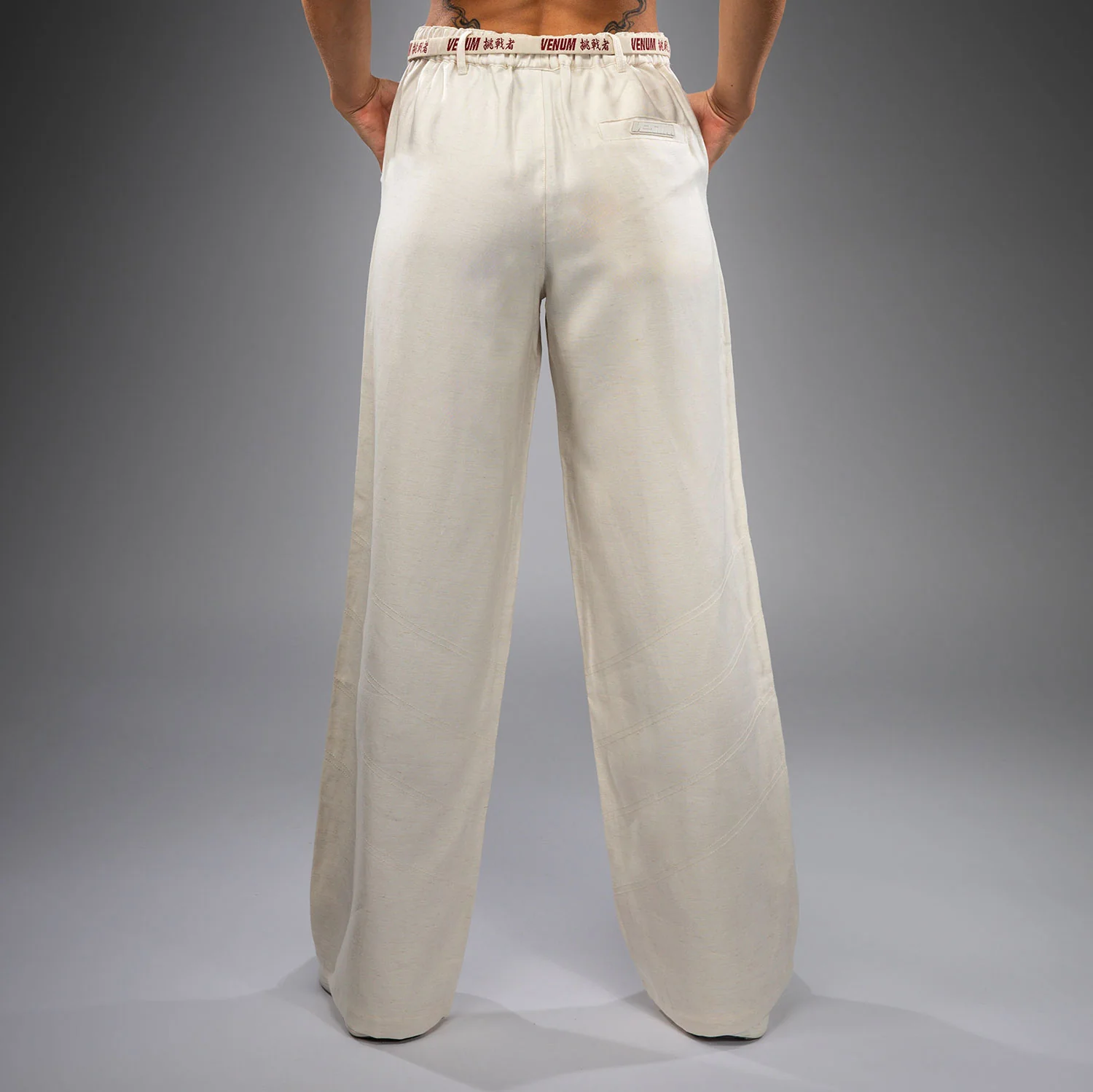 Venum Serpenti Damen Hose – Elfenbein/Burgunder - Image 3