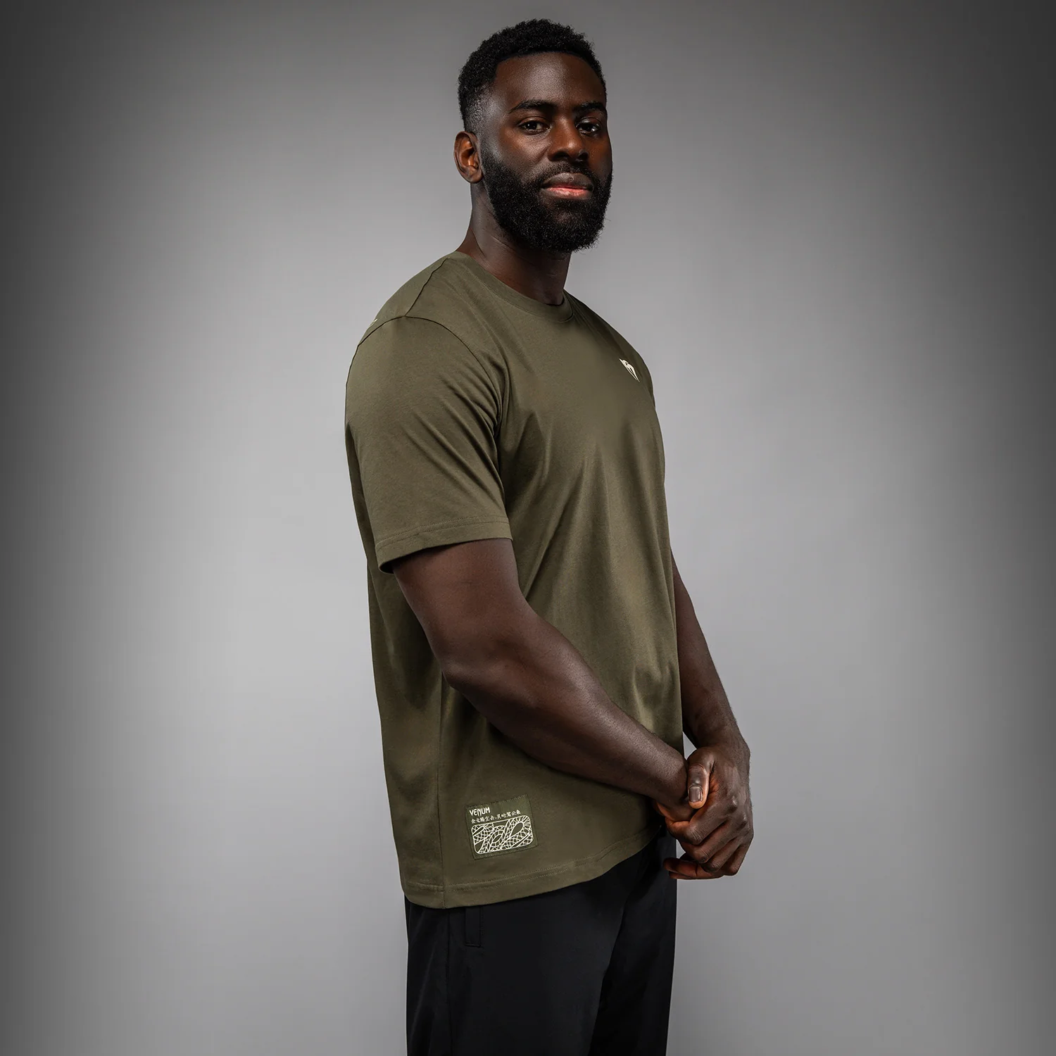 Venum Serpenti T-Shirt – Khaki/Bronze/Ivory - Image 3