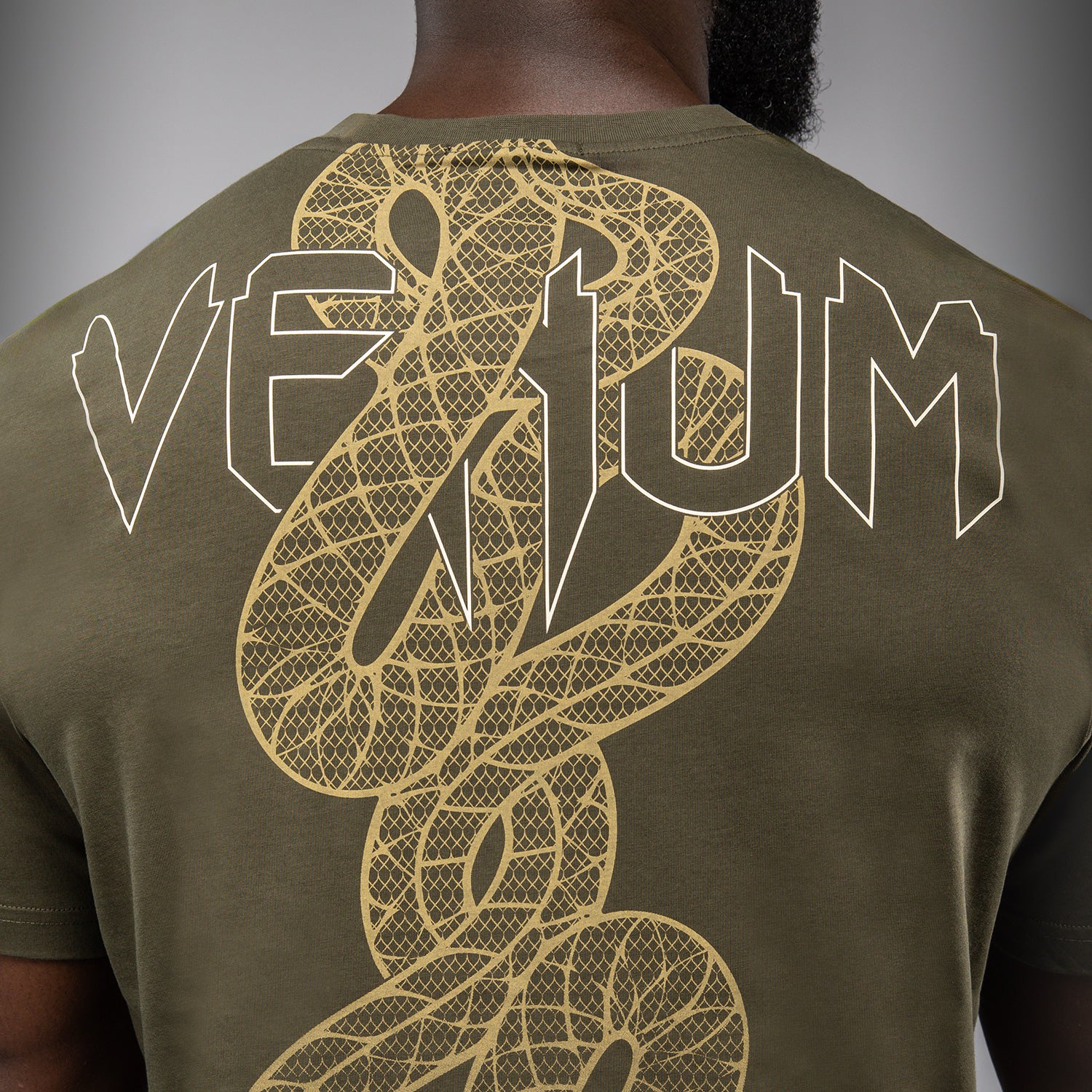 Venum Serpenti T-Shirt – Khaki/Bronze/Ivory - Image 5