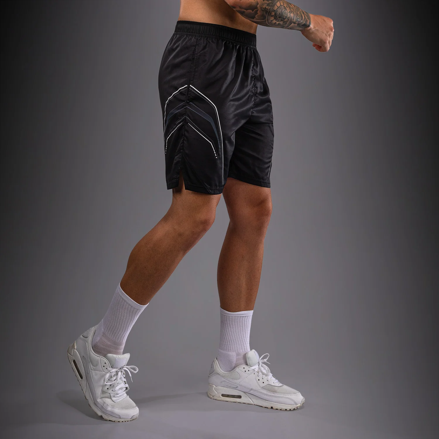 Venum Streamline Trainingsshorts – Schwarz/Weiß - Image 4