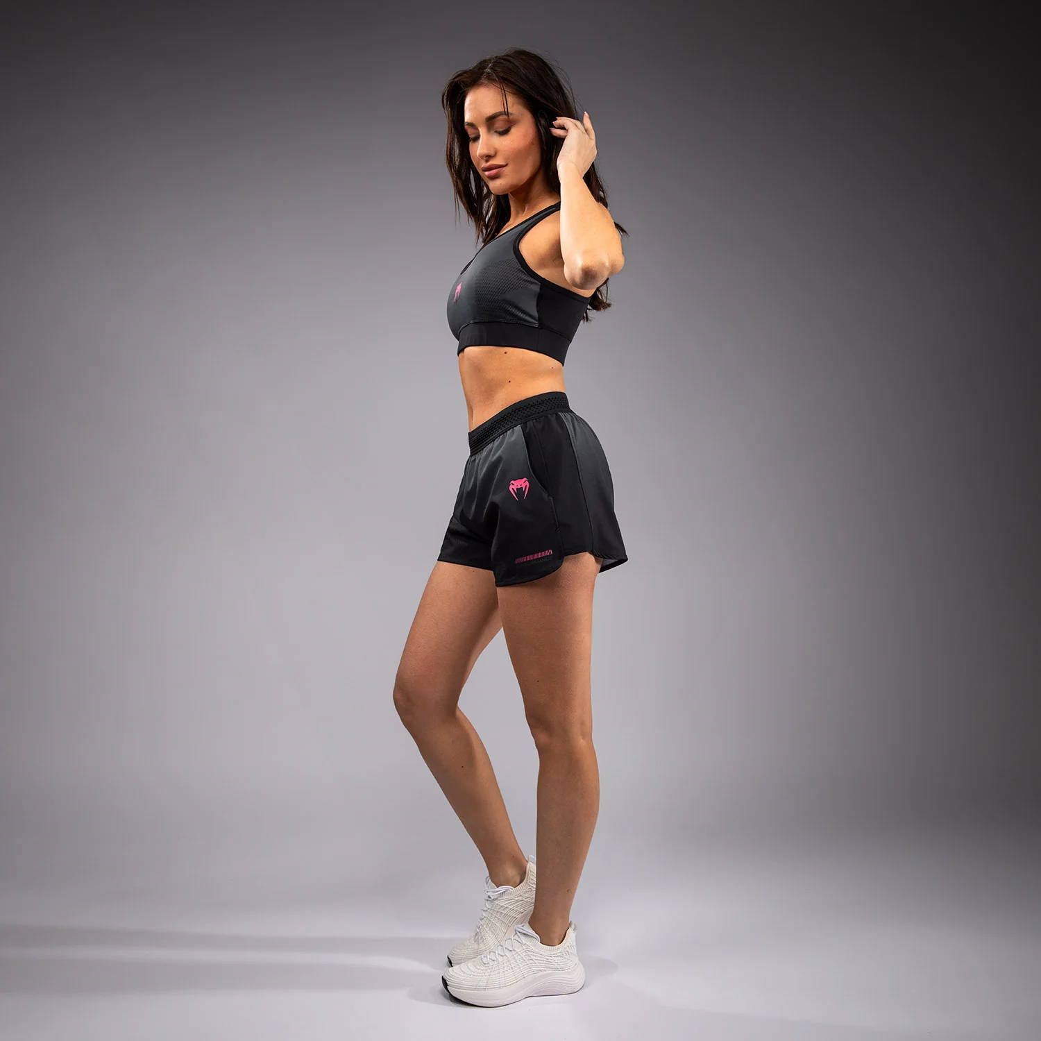 Venum Tactical XT Trainingsshorts für Frauen - Schwarz/Sturmgrau - Image 4