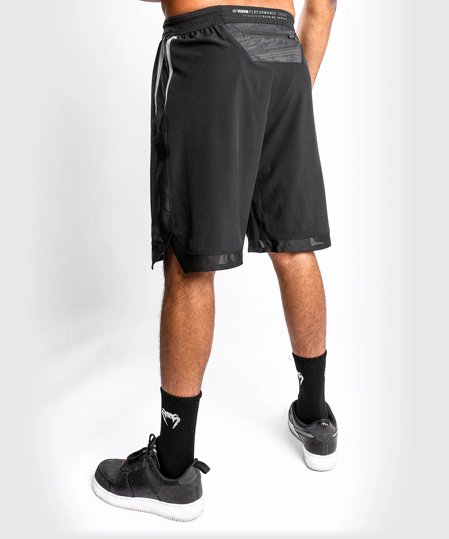 Venum Tempest 2.0 Sport-Shorts : Schwarz / Grau - Image 2