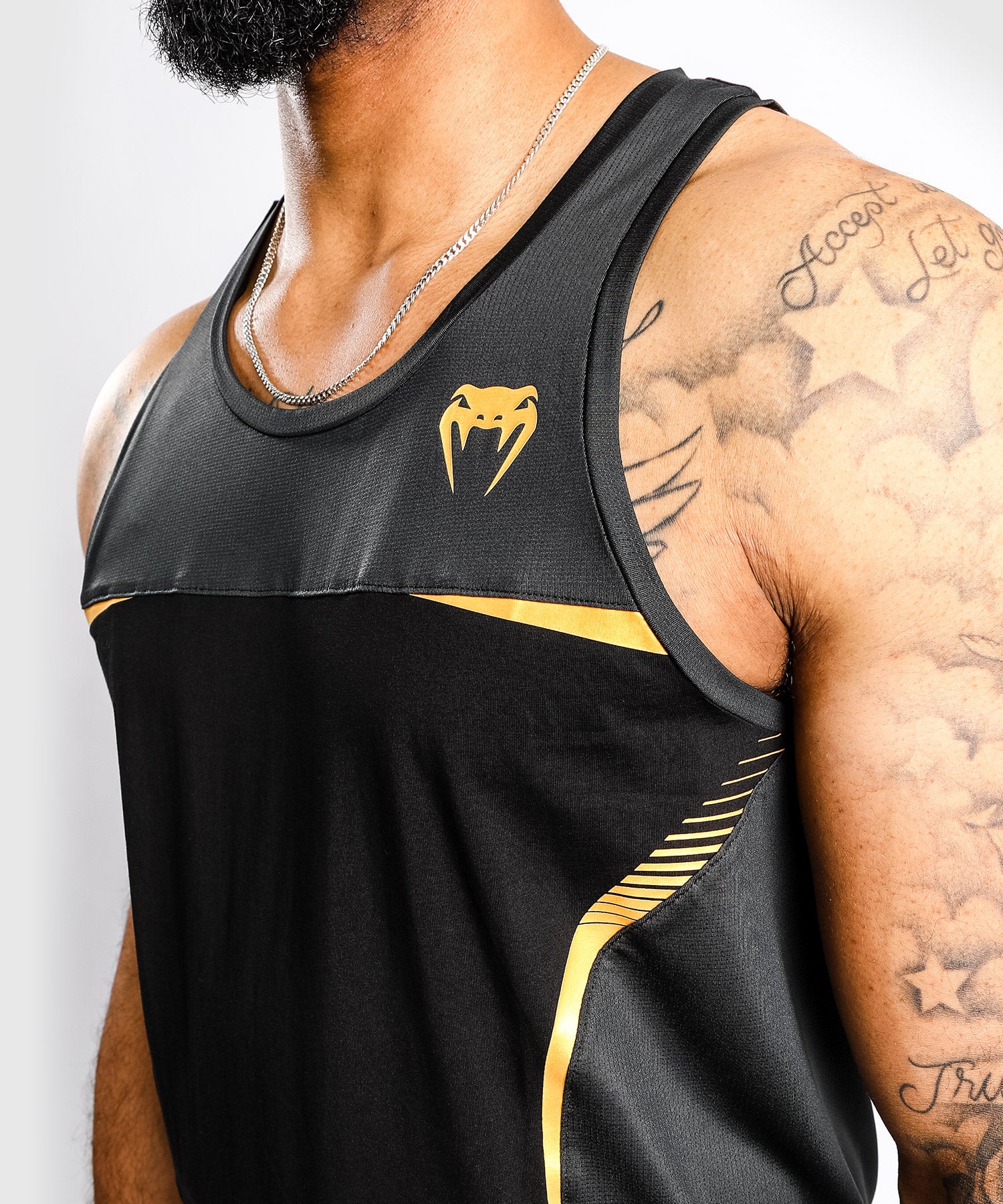 Venum Tempest 2.0 Tank Top :  Schwarz / Gold - Image 6