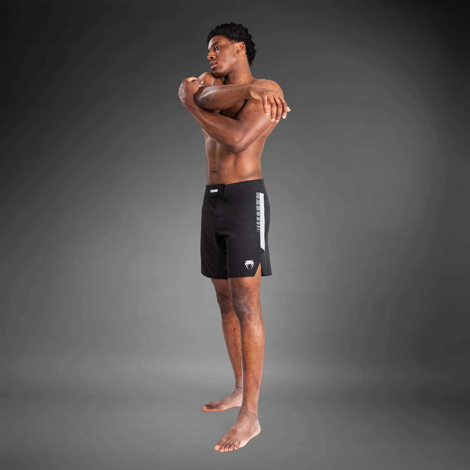 Venum Tempest Herren Kampfshorts - Schwarz/Grau - Image 8