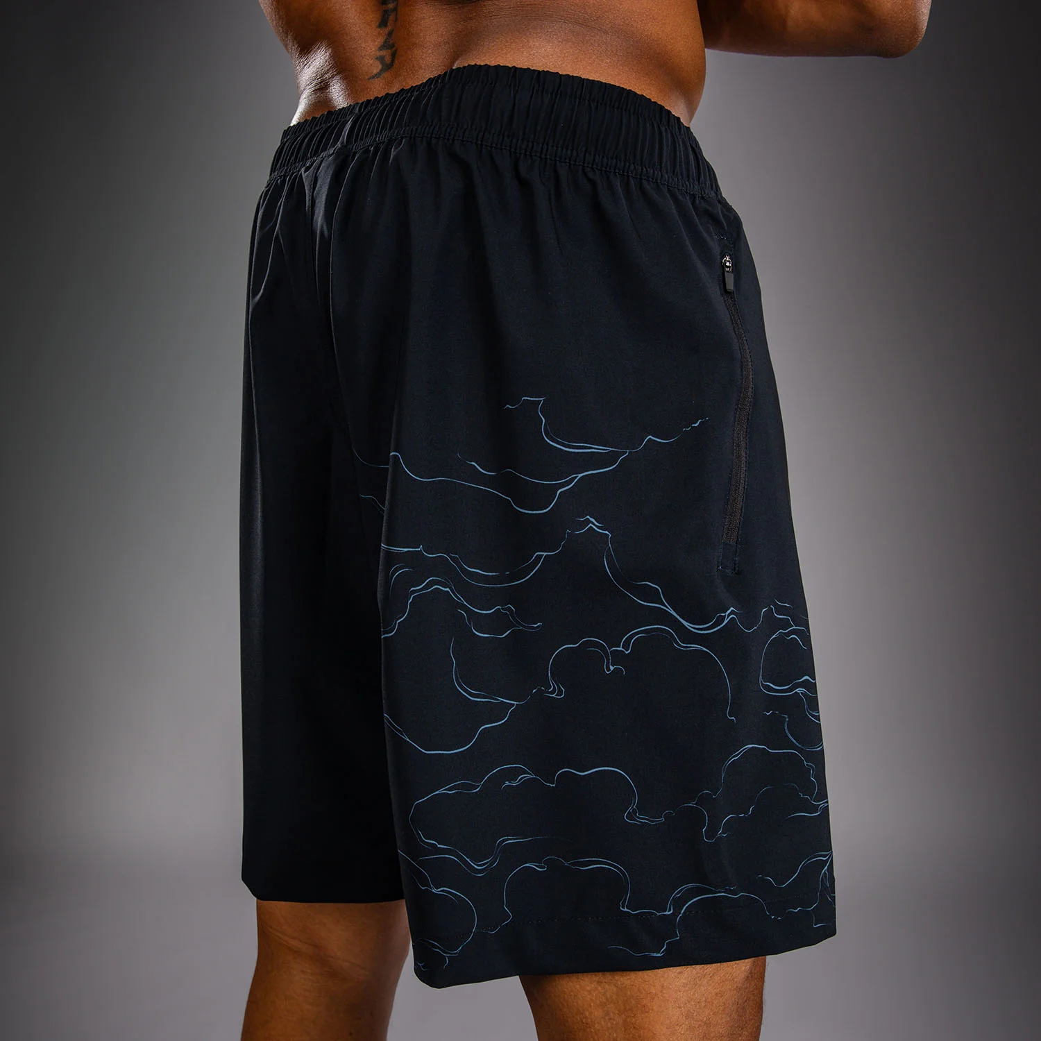 Venum Thunder Dragon Trainingsshorts – Schwarz/Grau/Kupfer - Image 7
