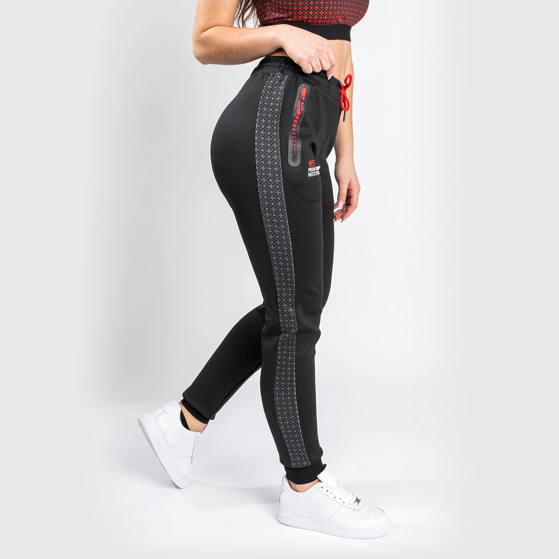 Venum UFC Performance Institute Jogginghose – Für Damen – Schwarz/Rot - Image 6