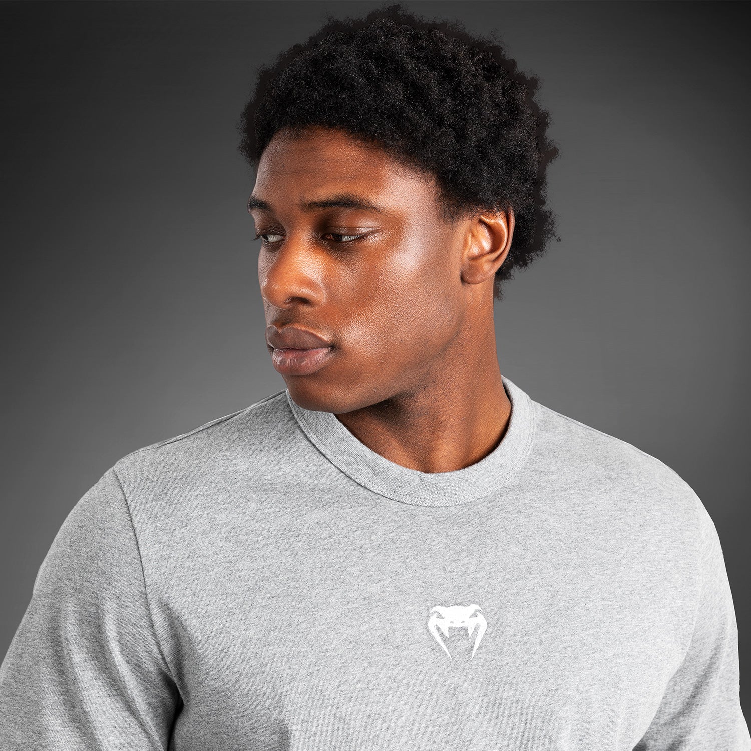Venum Vortex XL Herren T-Shirt - Hellgrau Meliert - Image 3