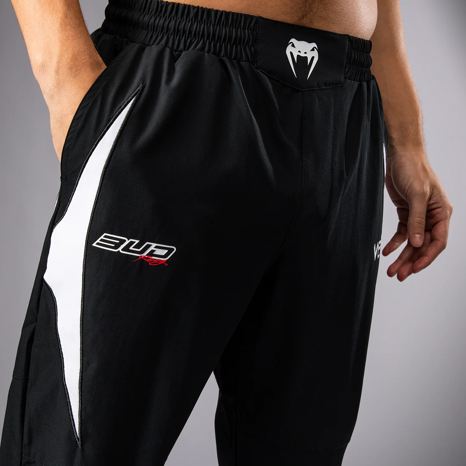 Venum x Bud Racing Herren-Jogger - Schwarz/Weiß/Limettengrün - Image 6