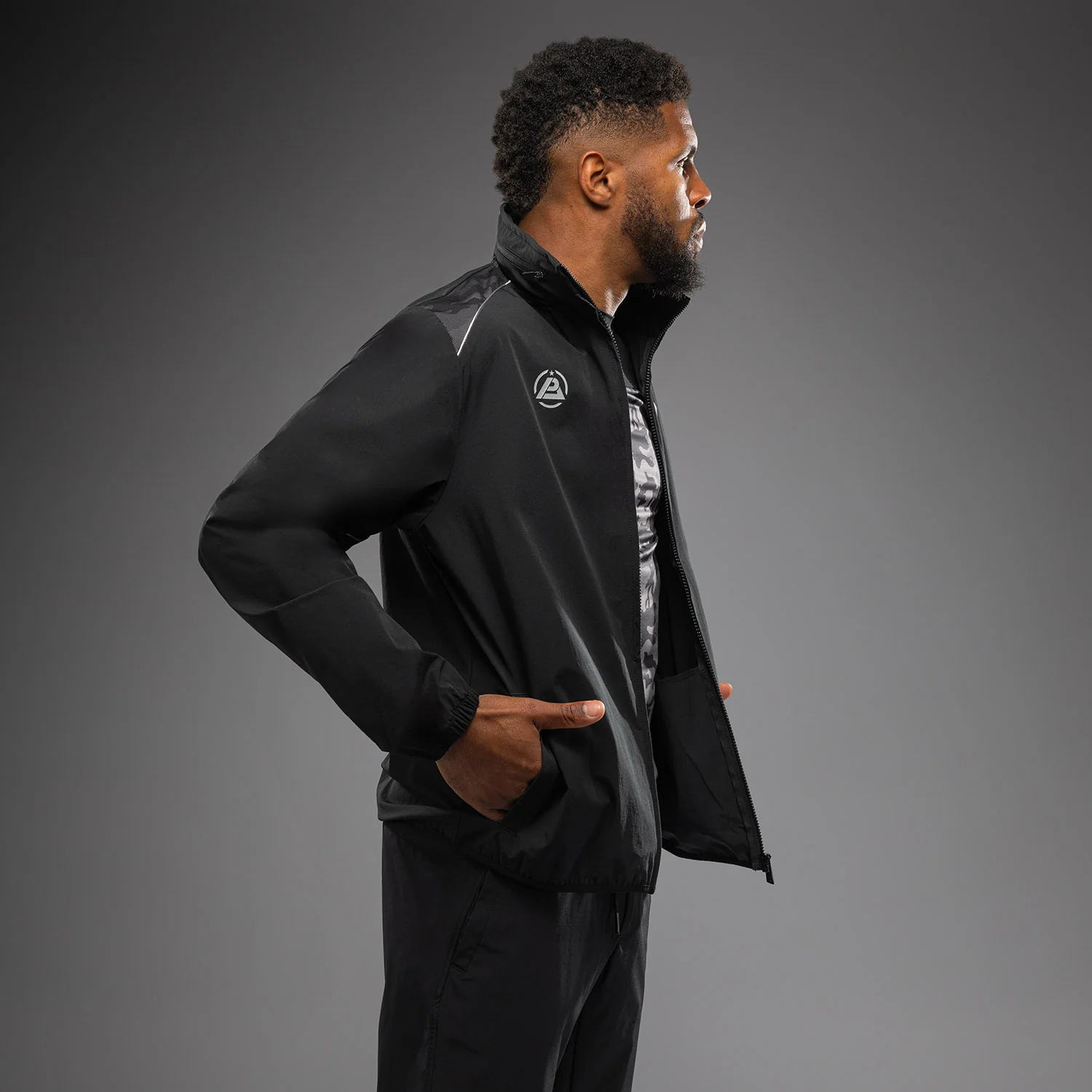 Venum x Polaris Track Jacket - Schwarz/Grau - Image 3