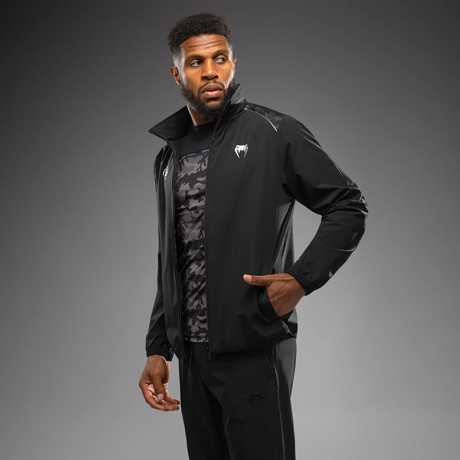 Venum x Polaris Track Jacket - Schwarz/Grau - Image 4