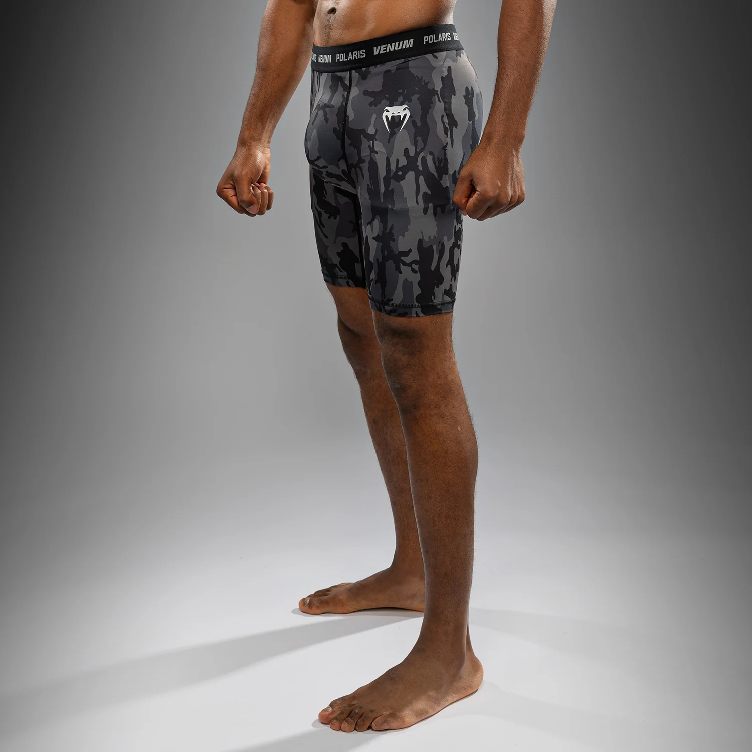Venum x Polaris Vale Tudo Shorts - Schwarz/Grau - Image 4