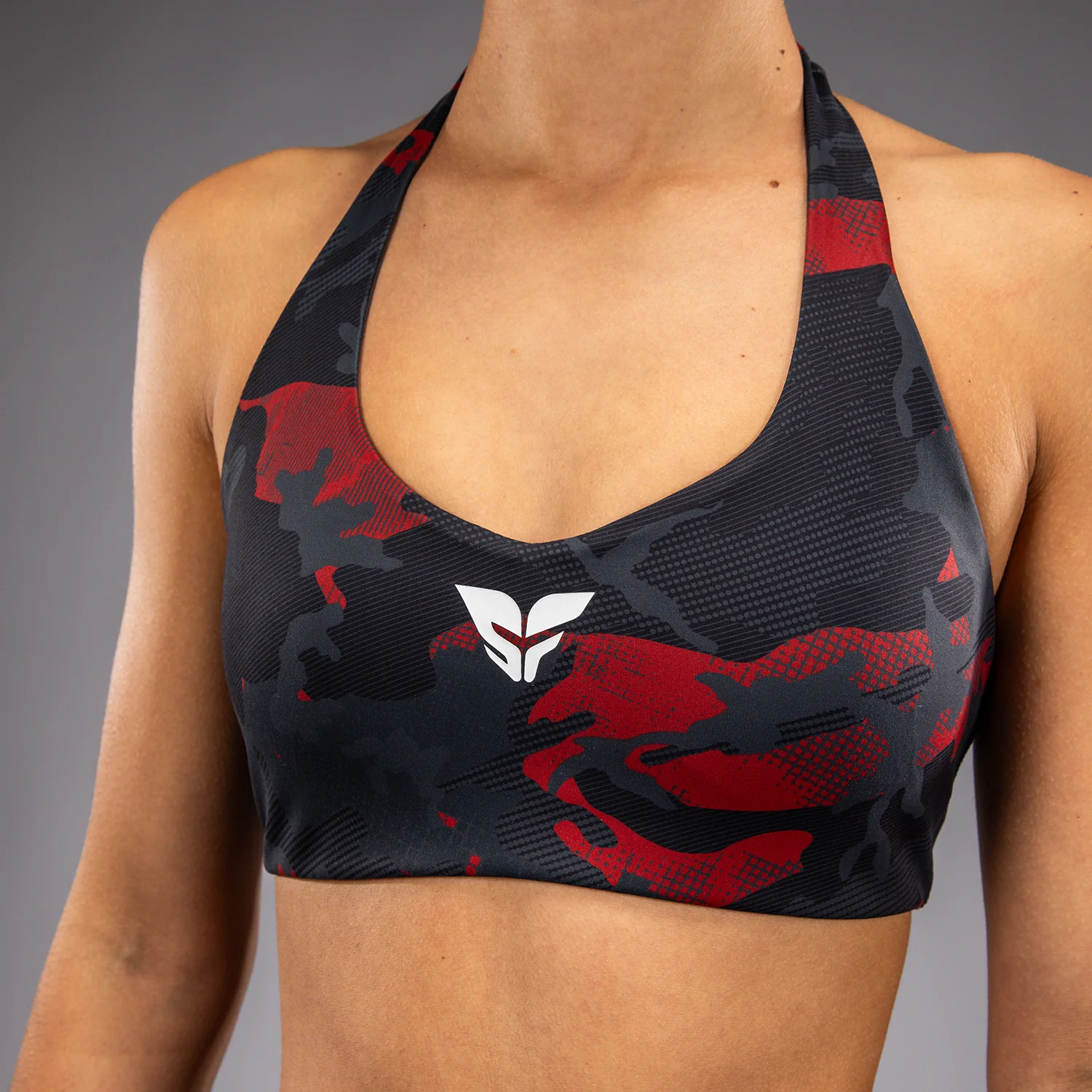 Venum x Sophia Rose Damen Sport-BH - Urban Red Camo - Image 8