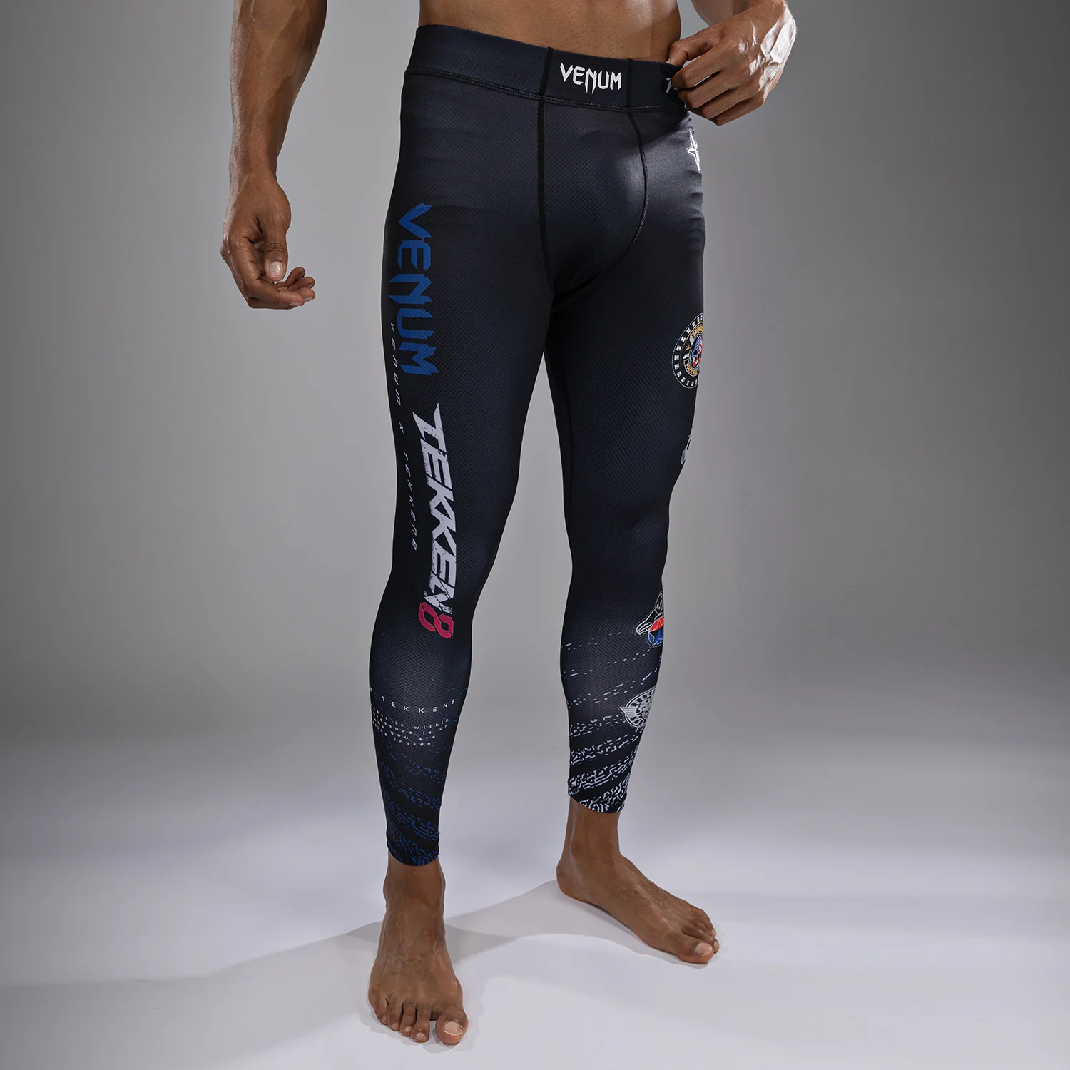 Venum x TEKKEN 8 - Paul Phoenix Spats - Schwarz/Blau - Image 6
